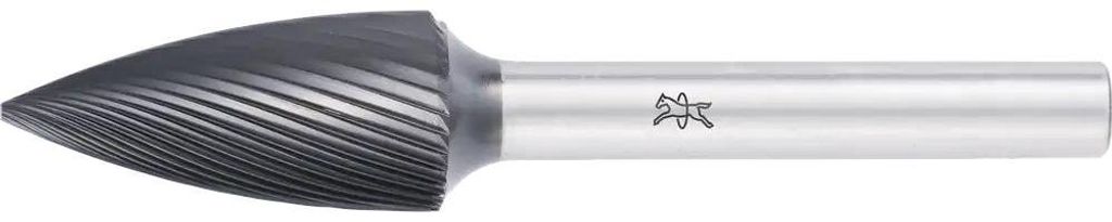 PFERD TOOLS Hartmetall Hochleistungsfrässtift Spitzbogen SPG Ø 12x25mm Schaft-Ø 6mm Z5 HICOAT beschichtet universal fein