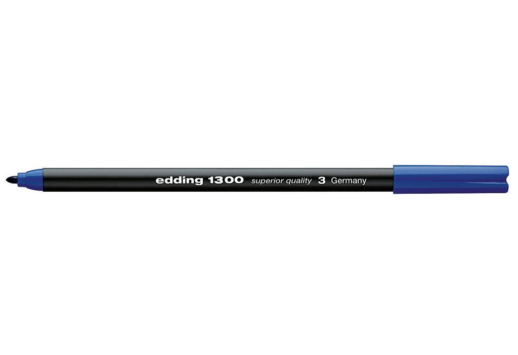 Edding 4-1300003, Medium, 1 Farben, Blau, Rundspitze, 2 mm, Produktbild 