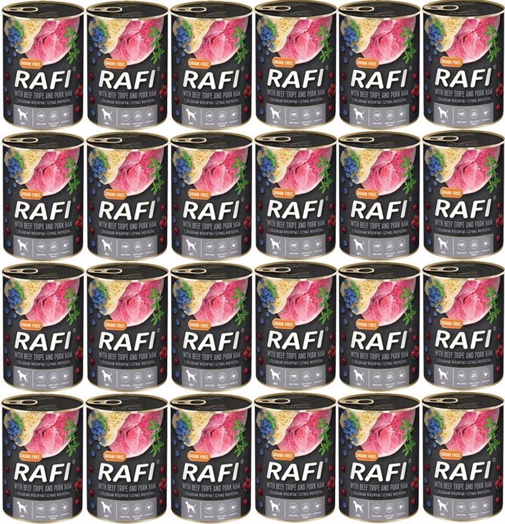 RAFI Schinken, Rindermägen, Blaubeeren, 24 x 400 g Produktbild 