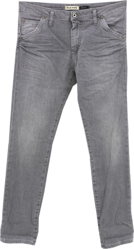 33385 Please, P 85A_CO0D20-P85A, Damen Jeans Hose, Strechtdenim, 1955-grigio denim, M