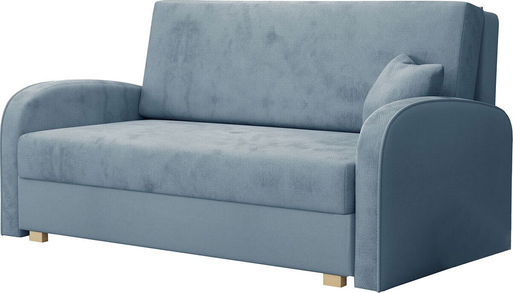 MIRJAN24 Schlafsofa Viva Soft III, Stilvoll Polstersofa, Polstersofa mit Schlaffunktion und Bettkasten (Farbe: Mono 239 + Sorriso 14)