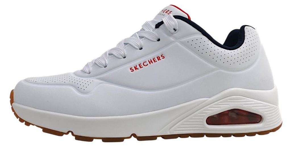 Skechers Uno Herrenschuhe Schnürschuhe Sneaker Weiß Productafbeelding 