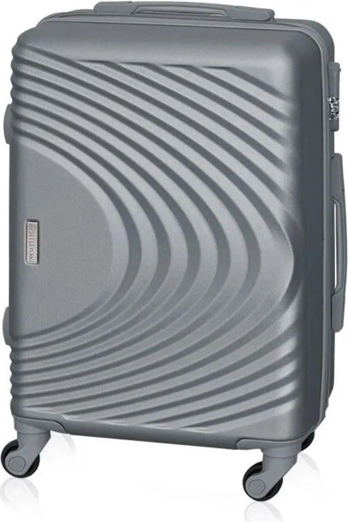 Grande Valise de Voyage Rigide Betlewski Argentée - Format L Pratique