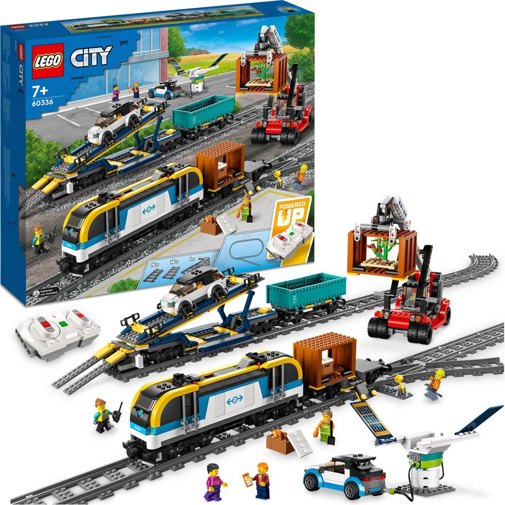 LEGO City Güterzug, Spielzeug-Eisenbahn mit Ton, Produktbild 