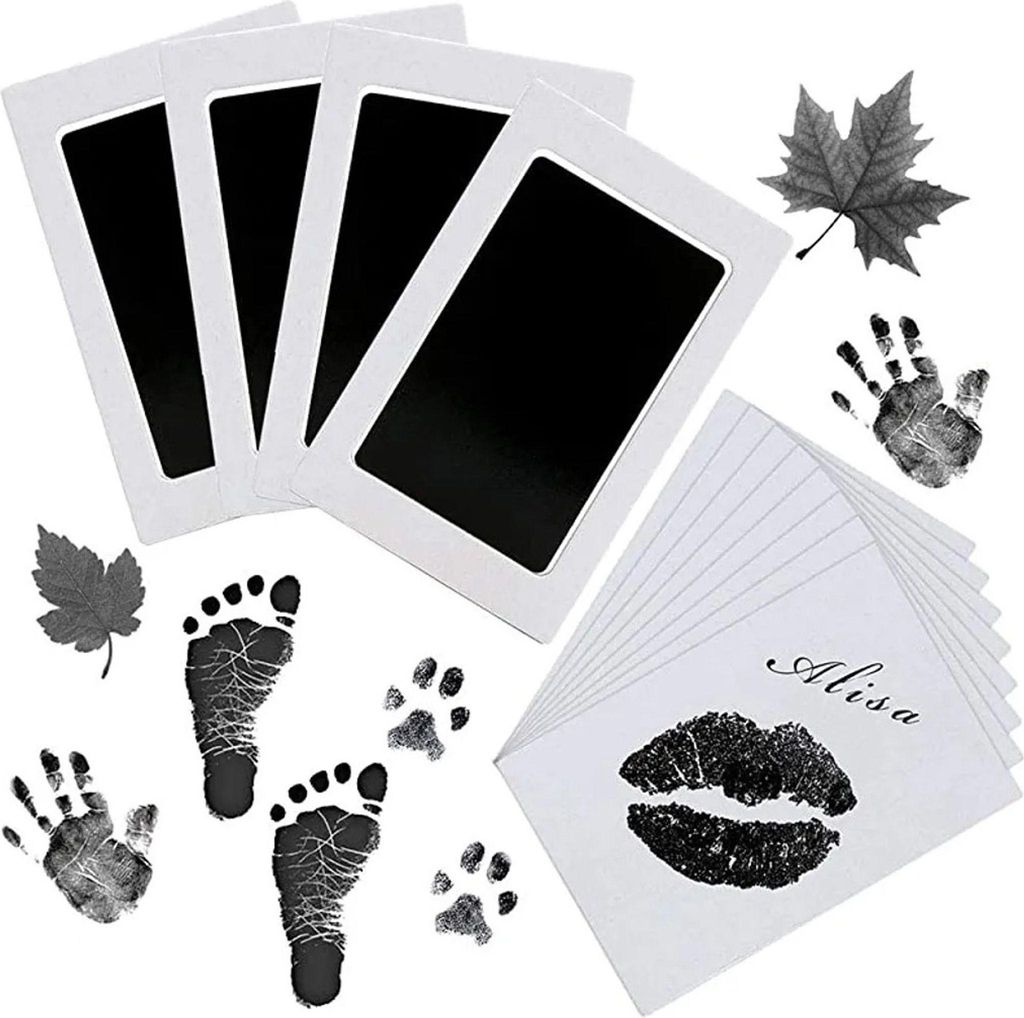 Pfotenabdruck Set Hund Katze Baby Handabdruck Fuß- oder Produktbild 