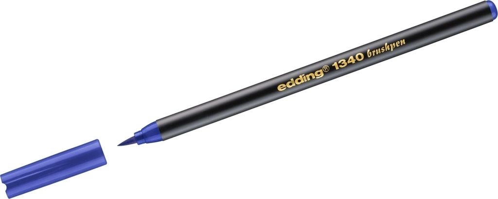 Pinselmaler edding 1340 Brushpenn Strichstärke variabel blau Packung mit 10 Stück