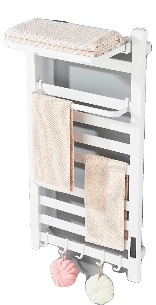 Sèche-serviettes électrique design inox blanc A 6621 écran tactile