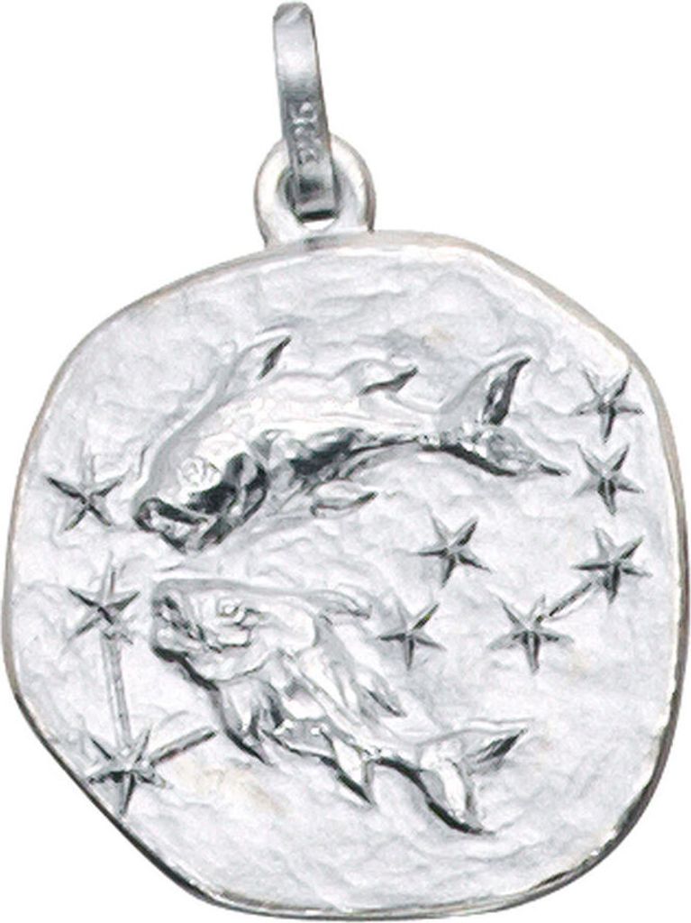 Sternzeichen Fische - Anhänger aus 925 Echt Silber Sterlingsilber Halsschmuck