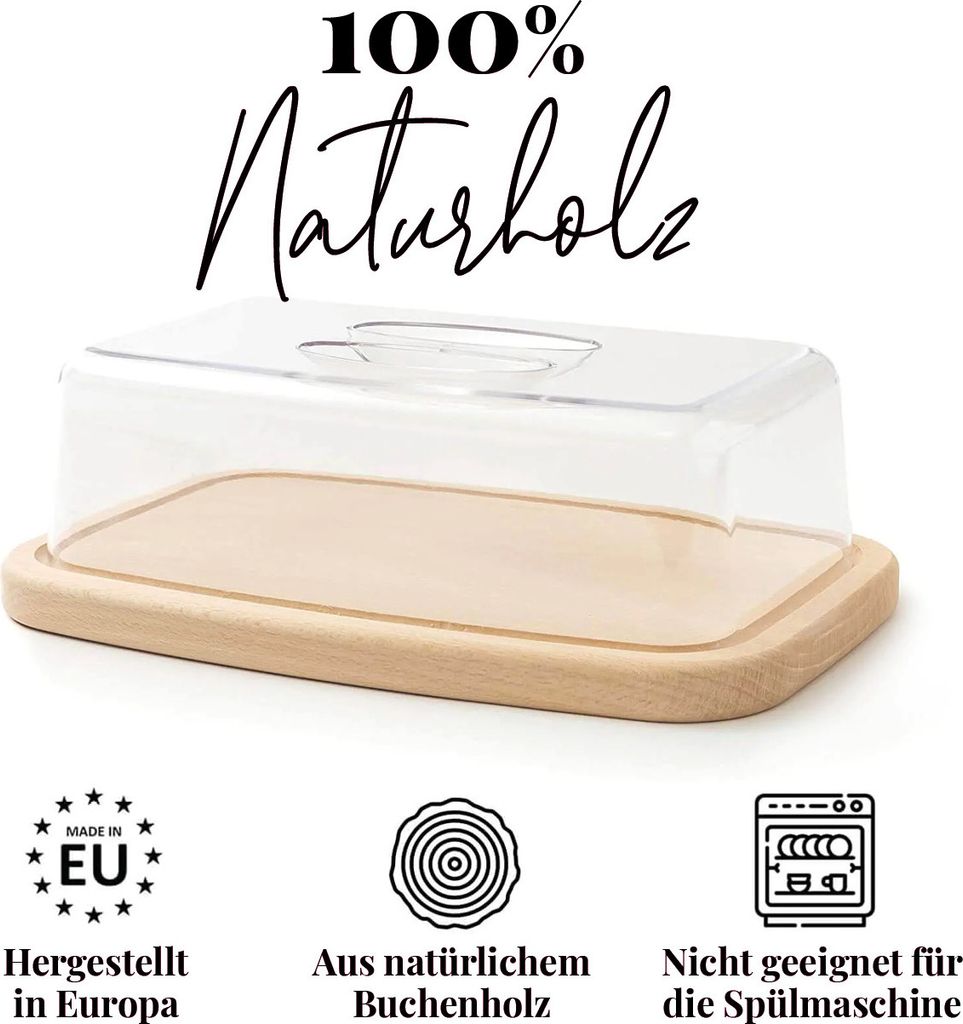 tuuli Cloche à fromage Plateau à fromage Plateau en bois Image du produit 
