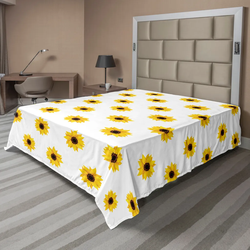 Lenzuolo Girasoli ABAKUHAUS 244x205 cm - Facile da Lavare