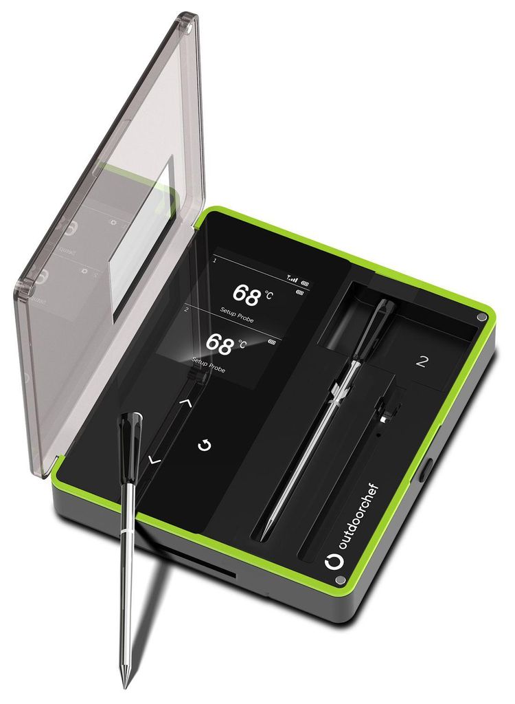 OUTDOORCHEF 14.491.95, Thermometer, Schwarz, Grün, Silber, Produktbild 