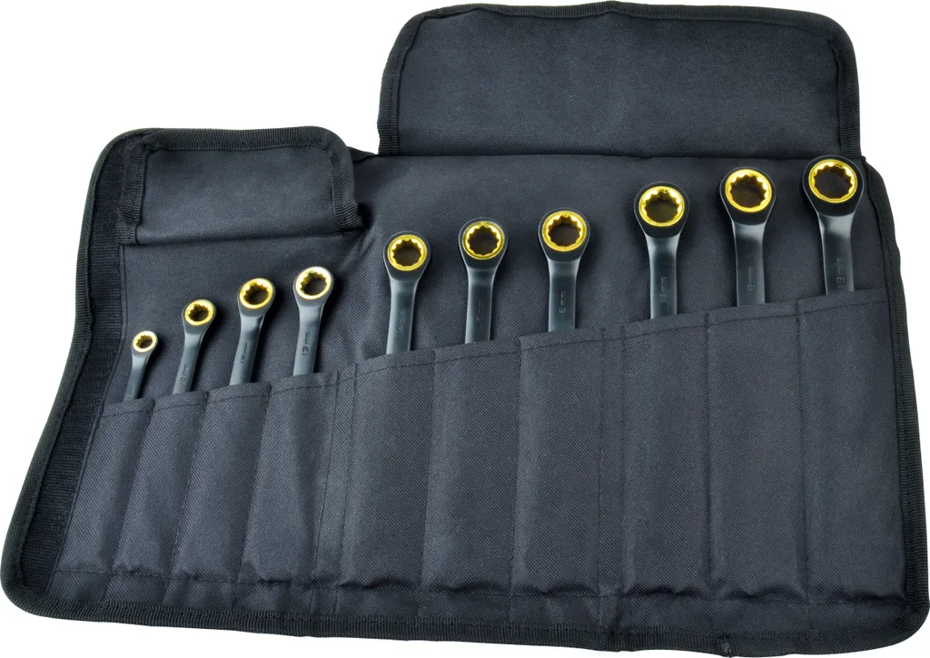 QUANTOOL Q25210 Jeu de 10 clés mixtes à cliquet haute performance - 2