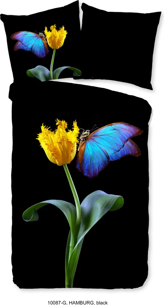 Set Copripiumino Nero 135x200 Buongiorno - Design Esotico Cotone