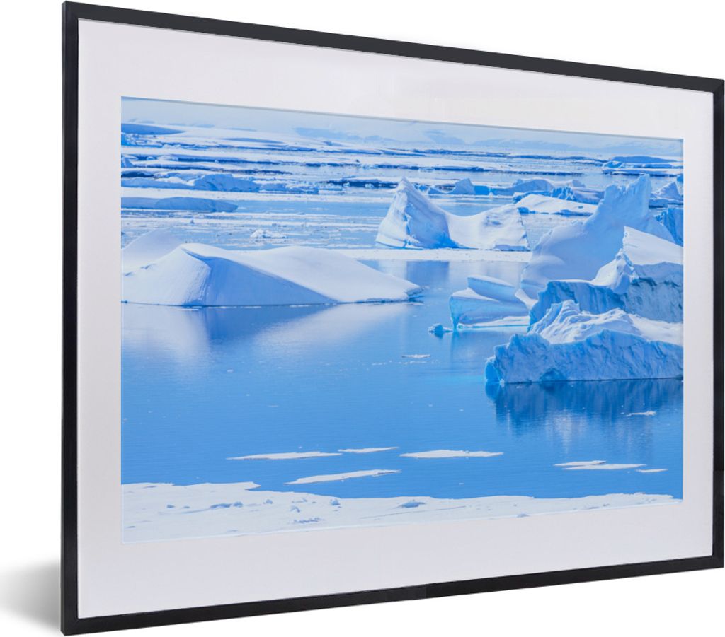 MuchoWow® MuchoWow® Gerahmtes Poster Meer - Eis - Wasser Produktbild 