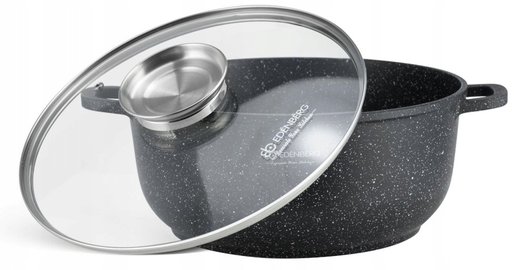 GARNEK MARMUROWY DUŻY Gastronomiczny 36cm 13,5L INDUKCJA Zdjęcie produktu 