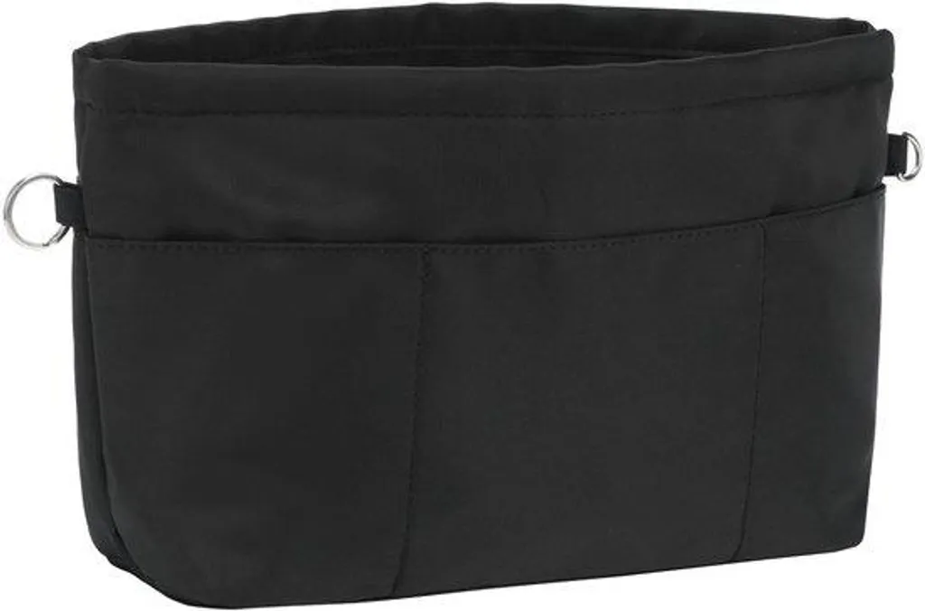 Organiseur nylon noir multi-poches avec grand compartiment de taille M
