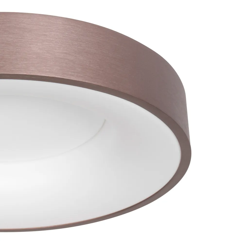 Plafonnier LED Économe Ringlede Bronze 38cm pour Éclairage Puissant