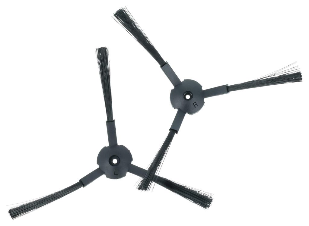 vhbw 2x Seitenbürste kompatibel mit iLife A4s, V3s, A4, A6s, V5, V5s Pro, V5s, A6, V3 Saugroboter - Reinigungsbürsten Set, links/rechts, schwarz