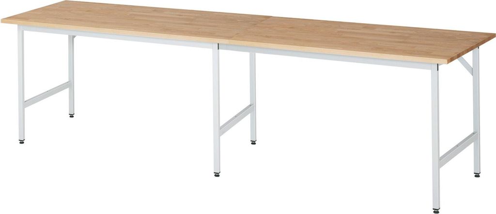 Rau Arbeitstisch Jerry höhenverstellbar, B3000xT800xH800-850mm, B-Platte-25mm