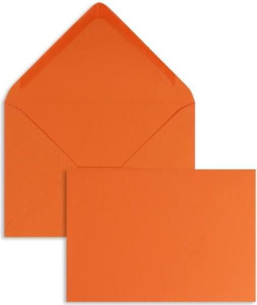 Briefumschläge 120x180mm 120g/qm gummiert VE=100 Stück nektarine