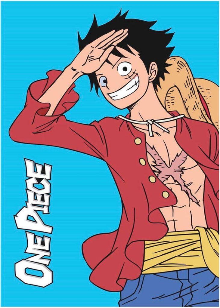 Plaid polaire One Piece Capitaine Luffy - 100x140 cm