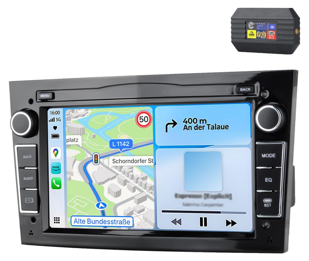 Typ-C USB 64GB Carplay Android Radio mit DAB+ Für Opel Produktbild 