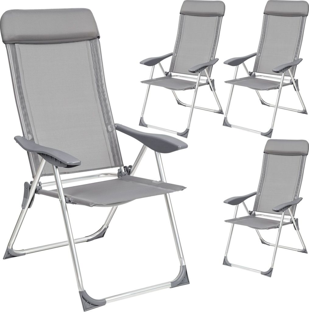 4er Set Gartenstuhl Maurine klappbar 73 x 59 x 110 cm Produktbild 