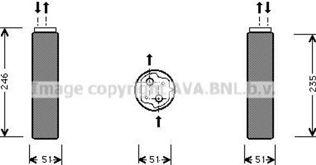Bouteille déshydratante clim haute pression AVA RTD094 OE 8671017781