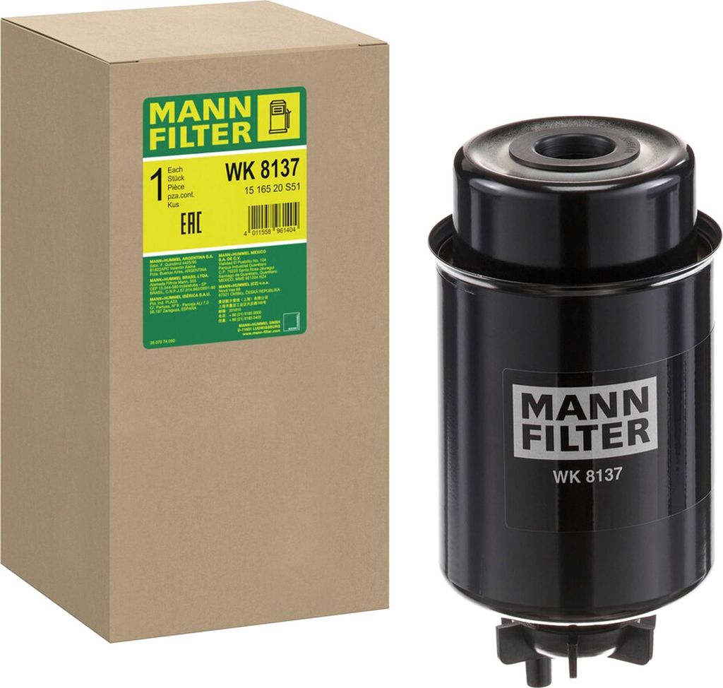 Kraftstofffilter MANN-FILTER WK 8137 Anschraubfilter Produktbild 
