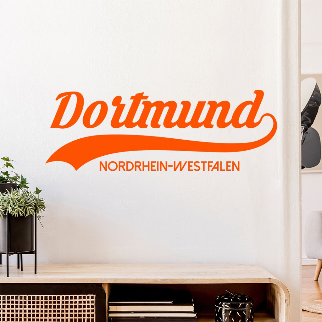Dortmund Nordrhein-Westfalen Wandtattoo Wandaufkleber Wall Sticker - Dekoration, Küche, Wohnzimmer, Schlafzimmer, Badezimmer