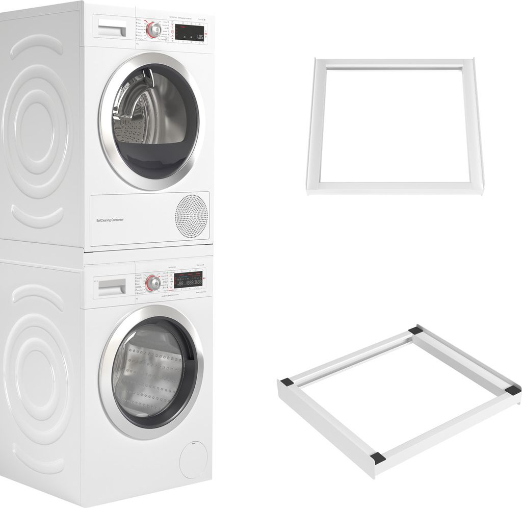 Wasophoogte® Zwischenbaurahmen Waschmaschine Trockner - Produktbild 