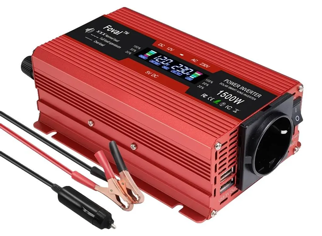 Inverter 1500W 12V 220V LCD | Offerta Trasformatore Auto Camper