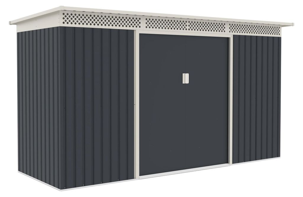 Gartenhaus G21 GRAH 483 - 340 x 142 cm, anthrazit Produktbild 