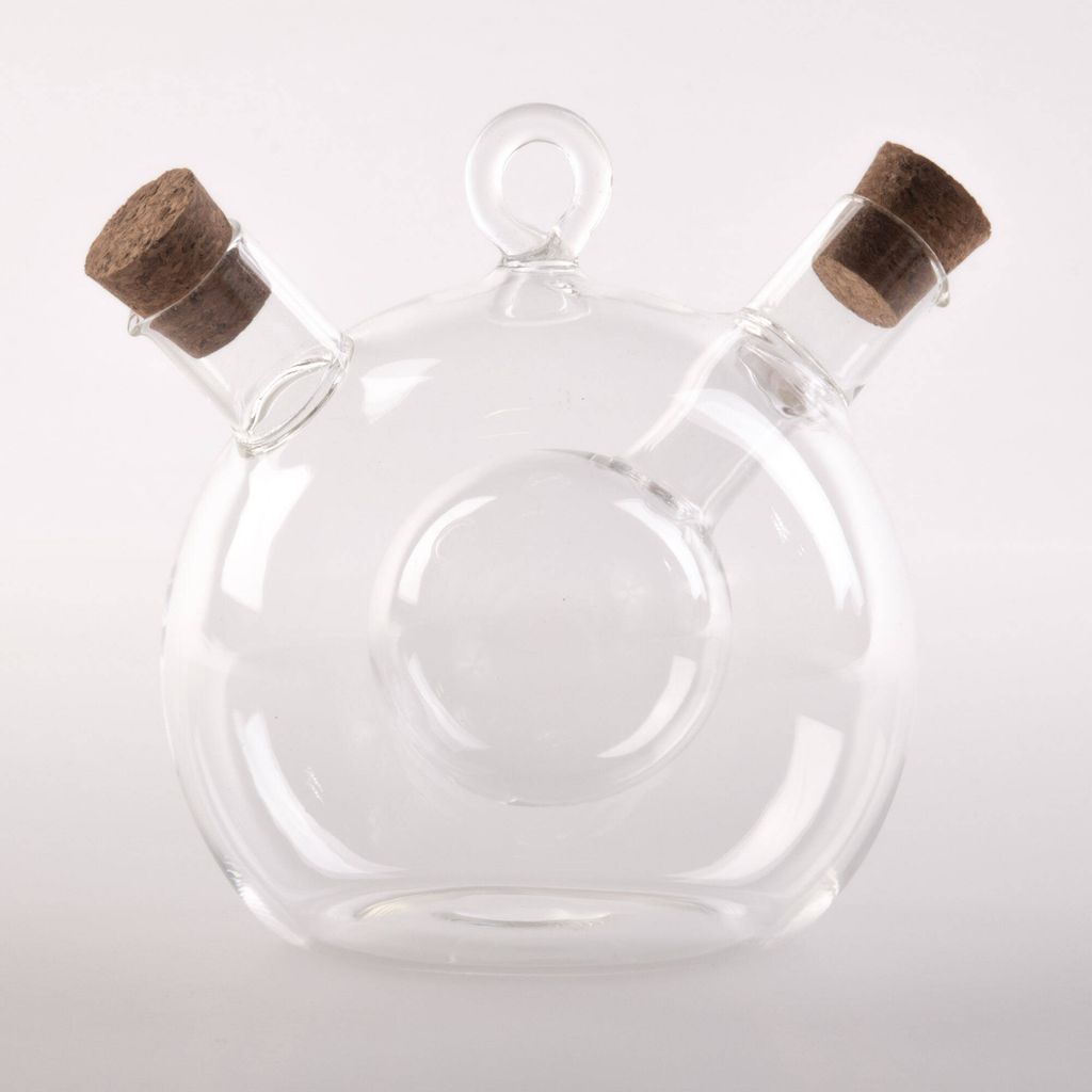 Distributore Olio 2 In 1 In Vetro 470ml | Spruzza E Dosatore Per Cucina E Campeggio