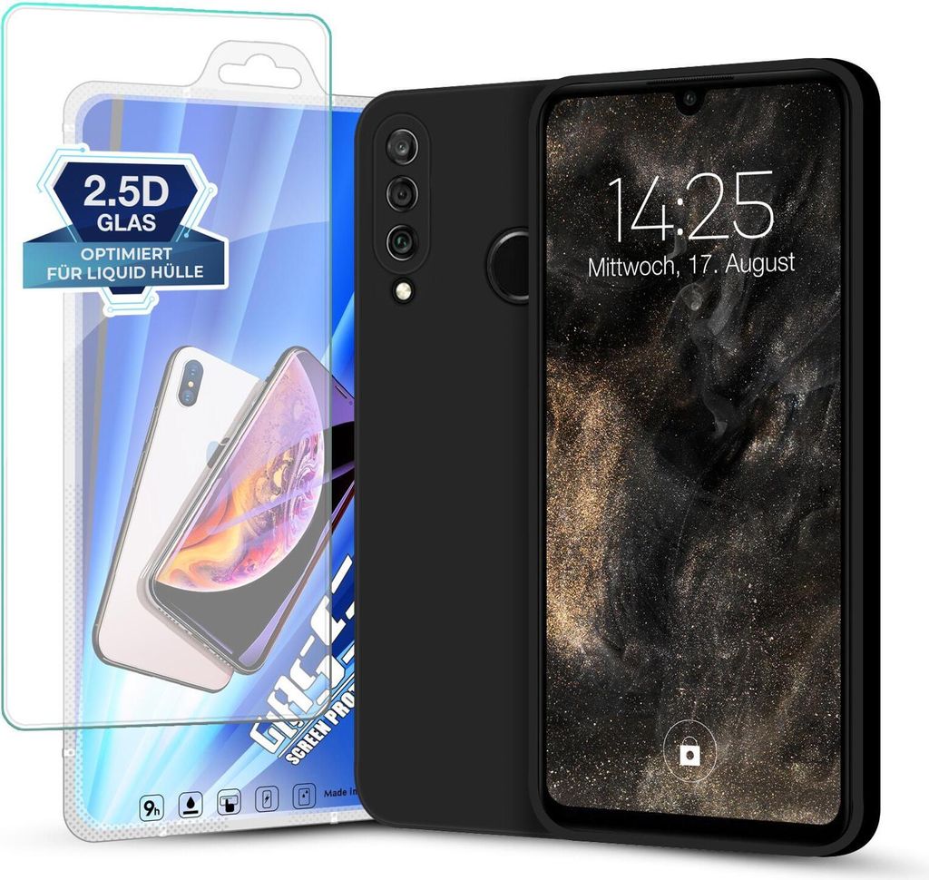 Hülle für Huawei P30 Lite mit 9H Displayglas Displayschutz Produktbild 