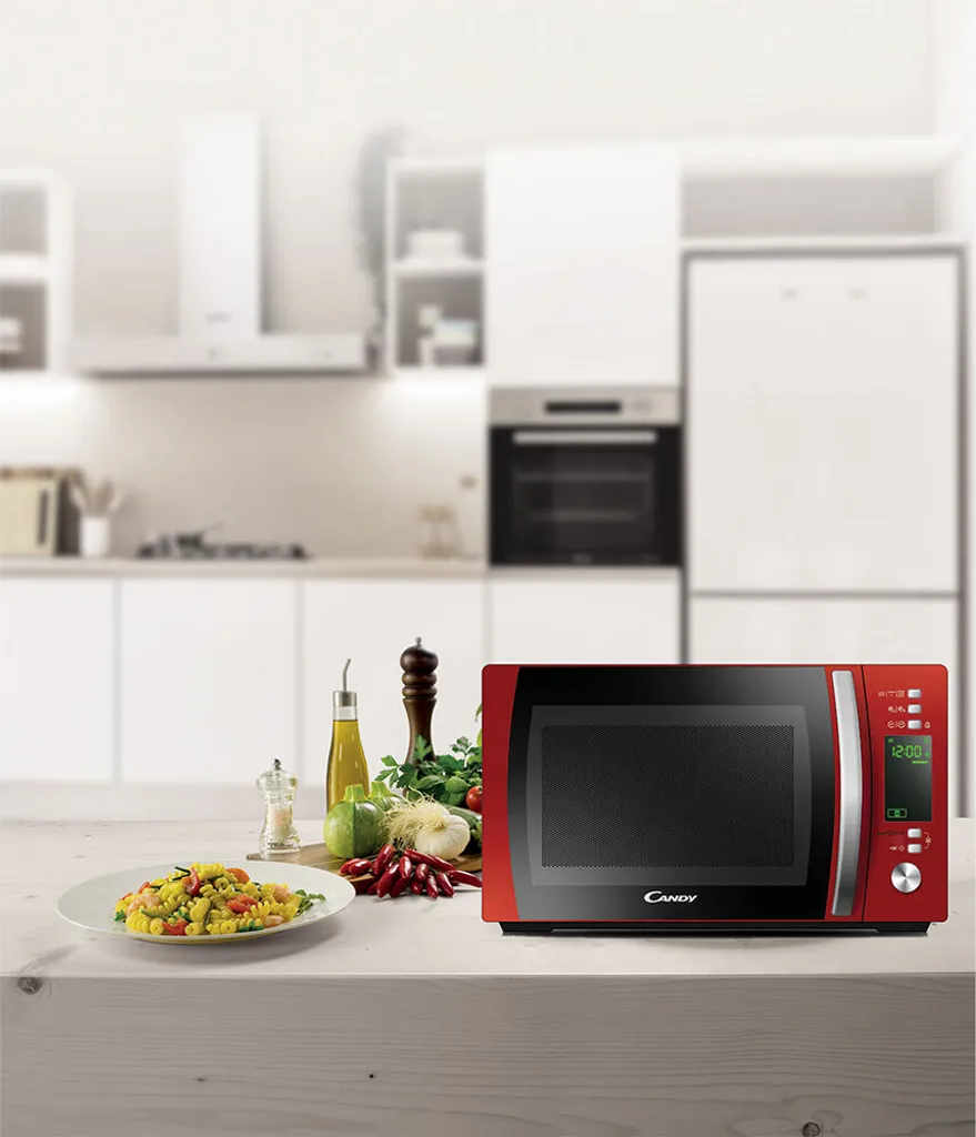 Four à micro-ondes combiné 20L Candy CMXG20DR Rouge avec App dédiée
