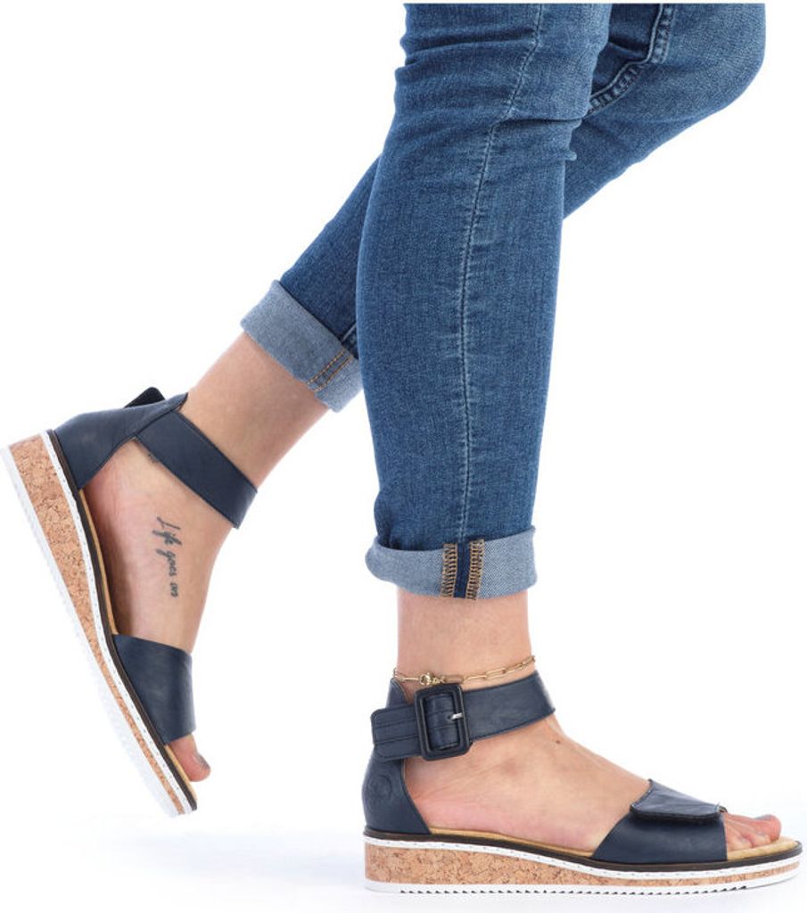 Rieker Damen Sandalen geschlossene Ferse Klettverschluss Produktbild 31