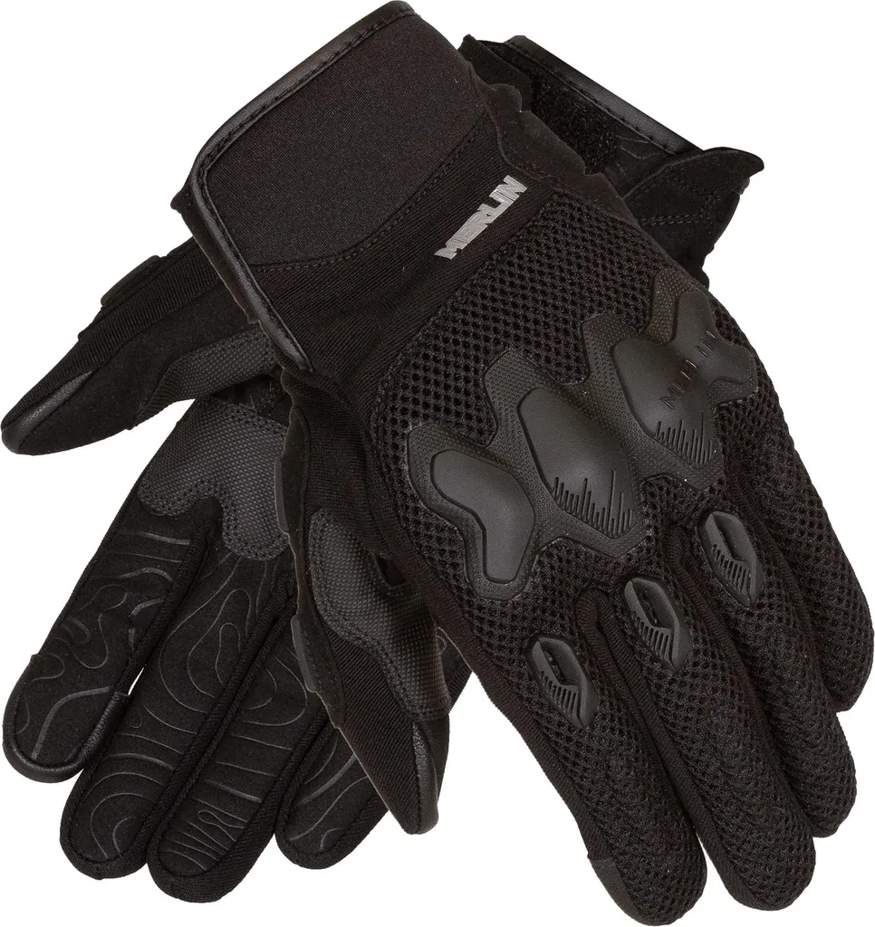 Gants moto Merlin Airflow Trail Noir L : Confort d'été et Route Aventure