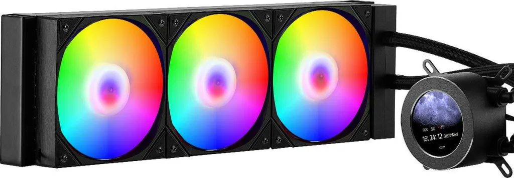 Kit Refroidissement CPU Liquide avec Écran LCD et Ventilateurs ARGB PWM