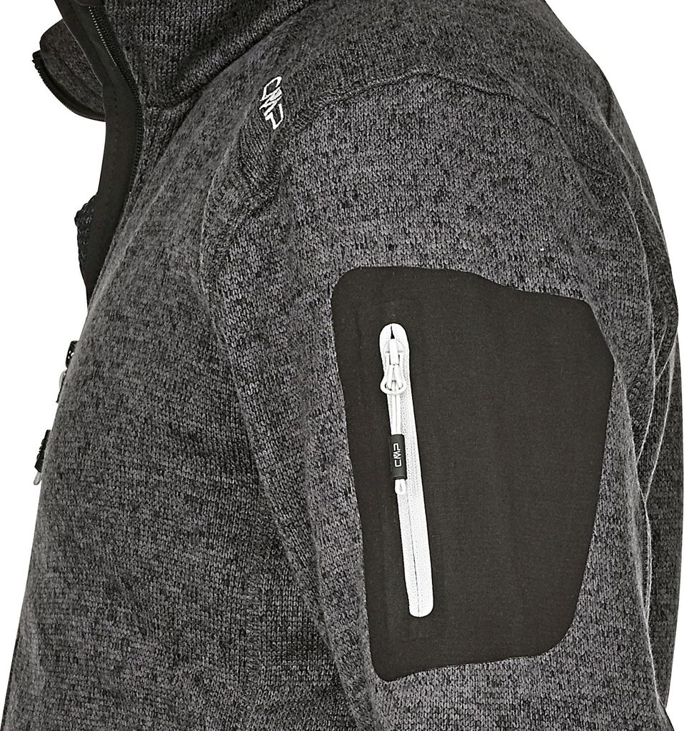 Cmp Man Jacket 44Ue Nero-Glacier 56