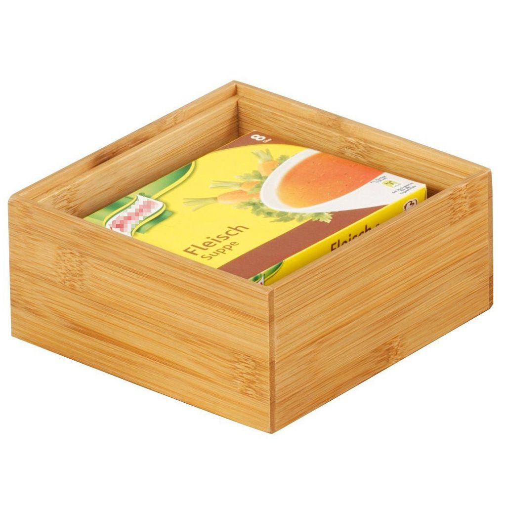 Zeller Ordnungsbox, Bamboo 15x15x7 Produktbild 