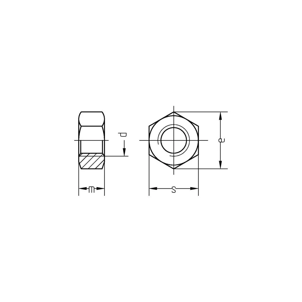 Écrou hexagonal M5 Dresselhaus cl.8 pour éviter le jeu mécanique - 4