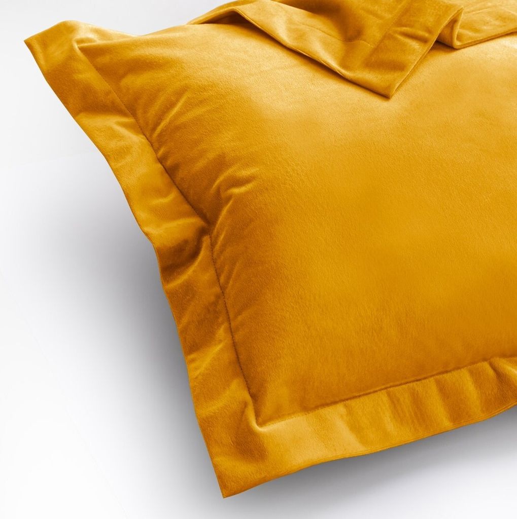 Kissenbezüge AmeliaHome Velvet Side Si senf 50x70 Produktbild 