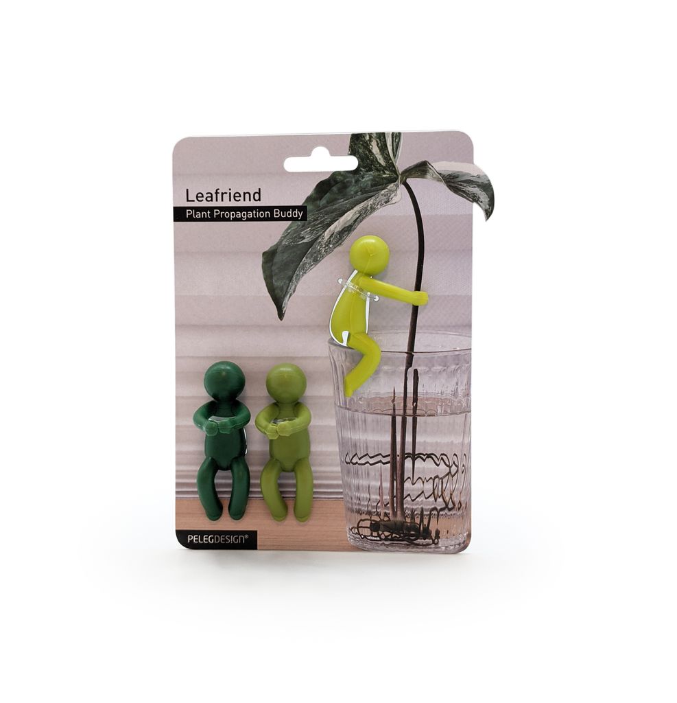 PELEG Design - Leafriend Anzuchthelfer 3-er Set I Niedliche Pflanzenstütze I Unterstütze Deinen grünen Daumen