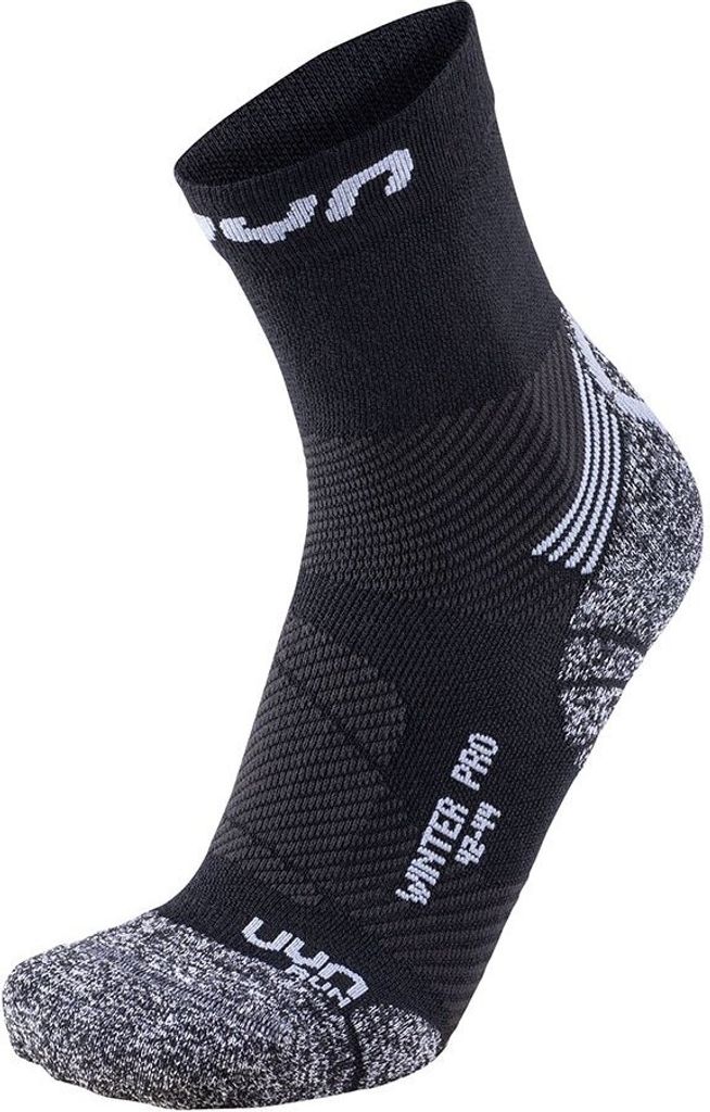 UYN Winter Pro Laufsocken Herren black/pearl grey 35-38