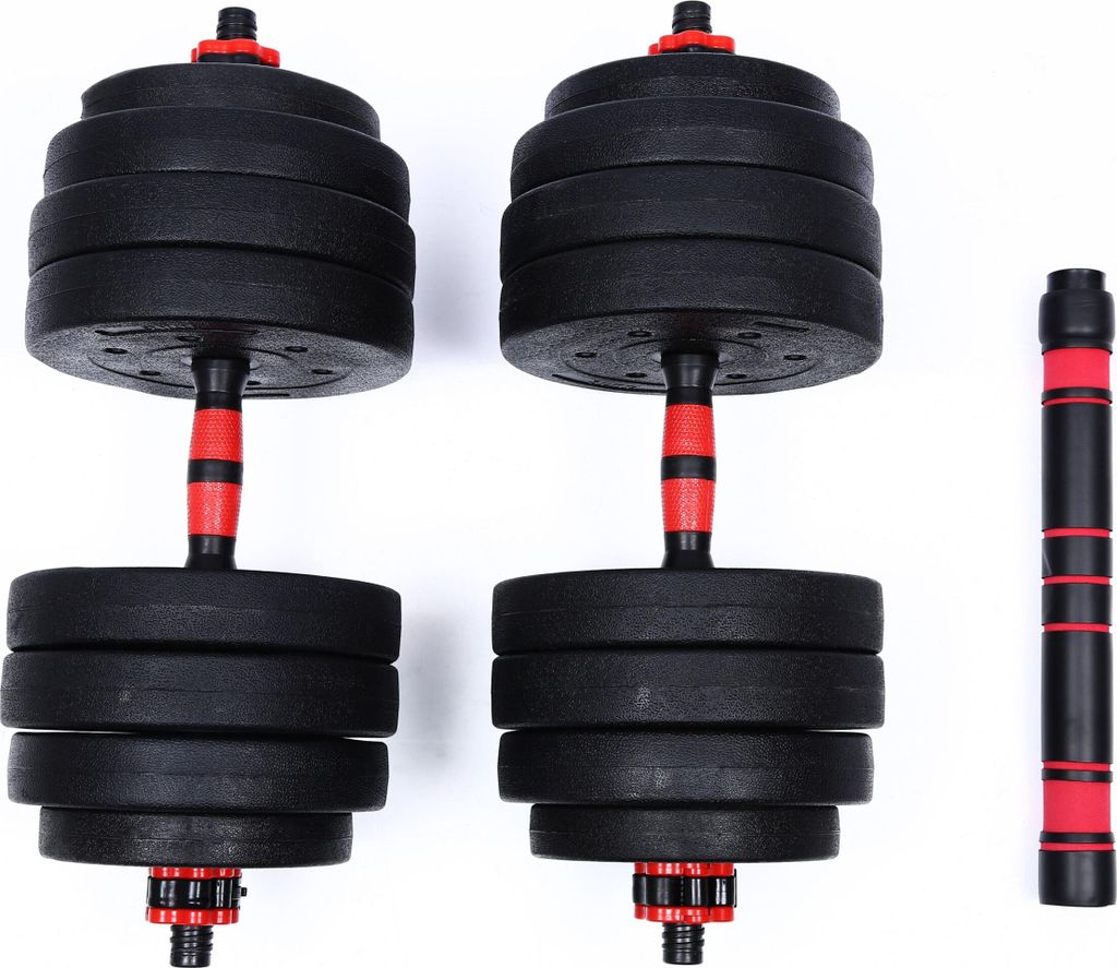 Verstellbares Bitumen-Kurzhantelset 2x20 kg