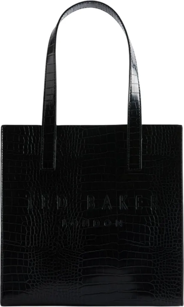 Sac Cabas Femme Ted Baker Reptcon en Relief Croco Noir Jet Black Icon