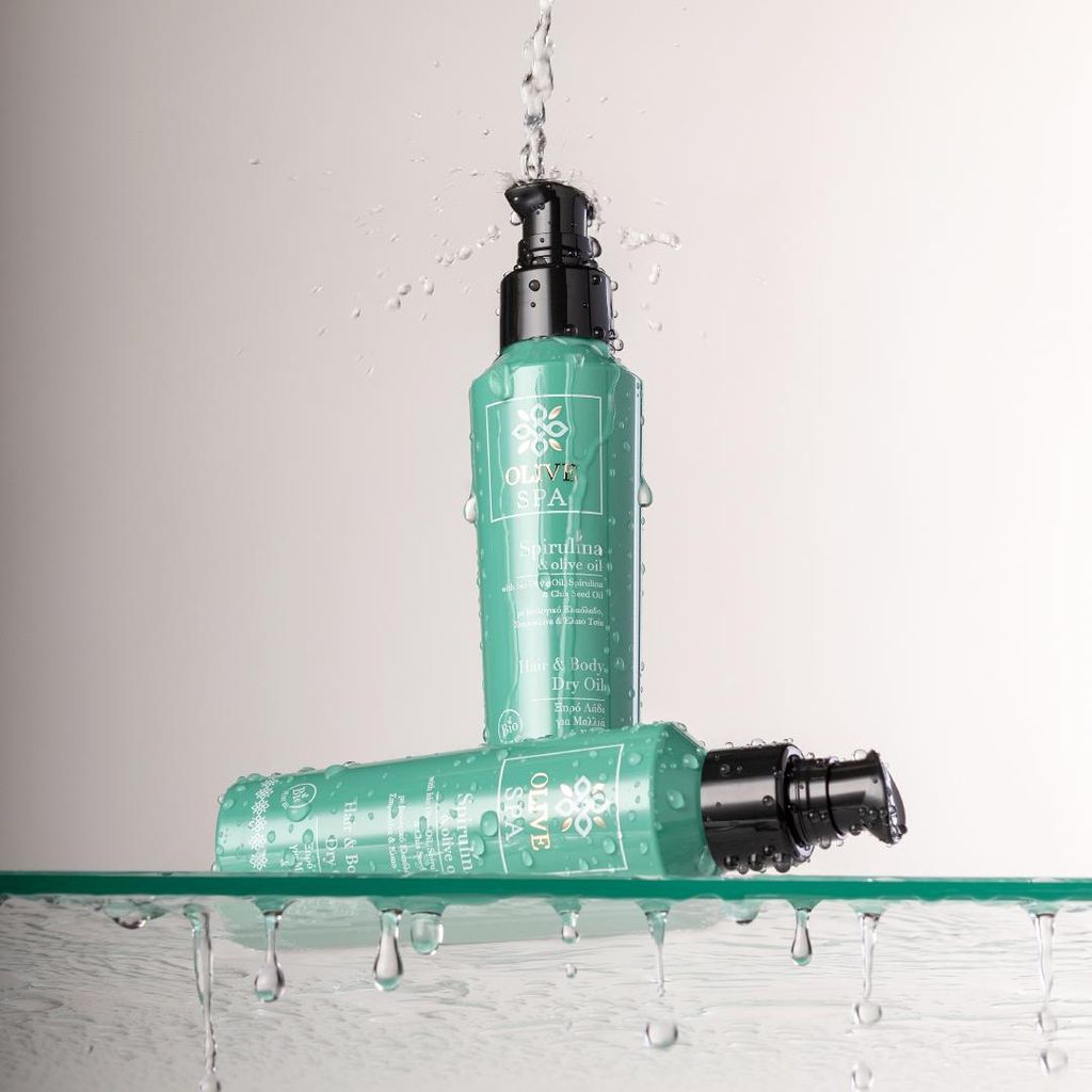 Spirulina droogextract, olie voor haar en lichaam, 100 ml Productafbeelding 