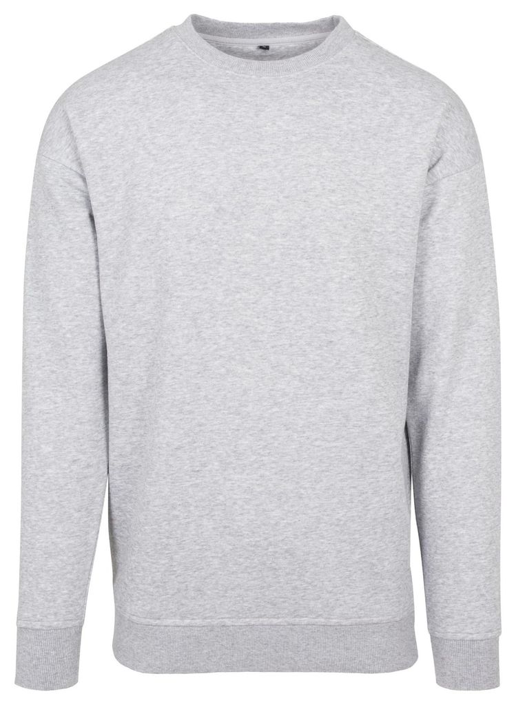Build Your Brand - Sweatshirt Rundhalsausschnitt für Herren/Damen Uni LT2164 (5XL) (Grau meliert)