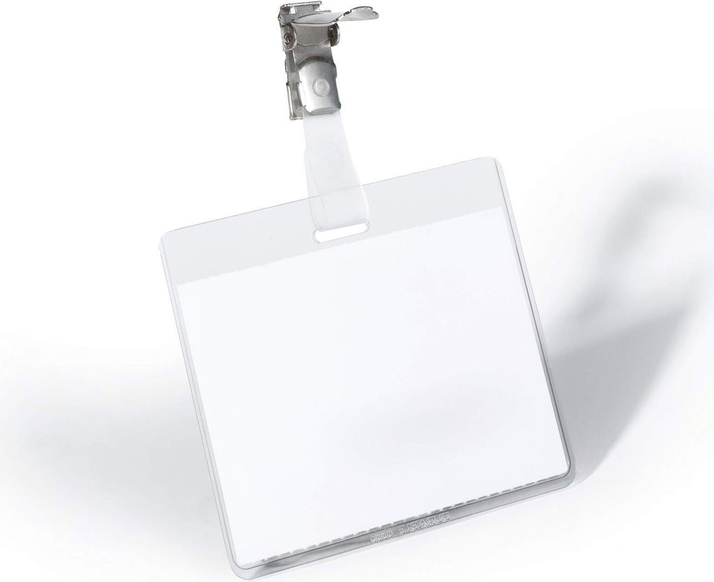 DURABLE Namensschild 60x90mm drehbarer Clip 25 St., 800319 Produktbild 